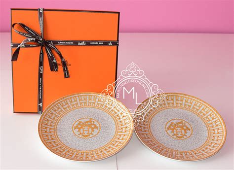 hermes mosaique tray|hermes plates and trays.